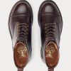 Braune Lederstiefel von Ralph Lauren für Herren