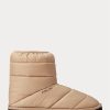 Braune Quiltedie-Stiefel mit Ralph Lauren-Logo für Damen Braune Quiltedie-Stiefel mit Ralph Lauren-Logo für Damen