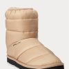 Braune Quiltedie-Stiefel mit Ralph Lauren-Logo für Damen Braune Quiltedie-Stiefel mit Ralph Lauren-Logo für Damen