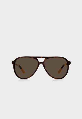 Braune Ralph Lauren 0Ph4173 Clubmaster Sonnenbrille für Herren