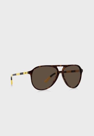 Braune Ralph Lauren 0Ph4173 Clubmaster Sonnenbrille für Herren