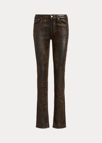 Braune Ralph Lauren 160 Slim Jeans für Damen