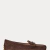 Braune Ralph Lauren Barnsbury Wildleder-Loafer für Damen Braune Ralph Lauren Barnsbury Wildleder-Loafer für Damen