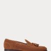 Braune Ralph Lauren Booth Wildleder-Loafer für Herren