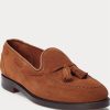 Braune Ralph Lauren Booth Wildleder-Loafer für Herren