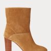 Braune Ralph Lauren Brindley Wildlederstiefel für Damen Braune Ralph Lauren Brindley Wildlederstiefel für Damen