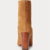 Braune Ralph Lauren Brindley Wildlederstiefel für Damen Braune Ralph Lauren Brindley Wildlederstiefel für Damen
