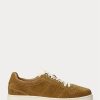 Braune Ralph Lauren Court Wildleder-Sneakers für Herren Braune Ralph Lauren Court Wildleder-Sneakers für Herren