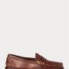 Braune Ralph Lauren Edric Pennyloafer aus Leder für Herren Braune Ralph Lauren Edric Pennyloafer aus Leder für Herren