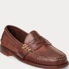 Braune Ralph Lauren Edric Pennyloafer aus Leder für Herren Braune Ralph Lauren Edric Pennyloafer aus Leder für Herren