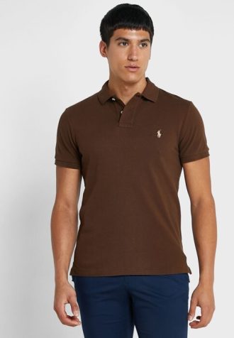 Braune Ralph Lauren Essential Poloshirts für Herren