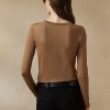 Braune Ralph Lauren Kaschmirpullover mit Rundhalsausschnitt für Damen Braune Ralph Lauren Kaschmirpullover mit Rundhalsausschnitt für Damen