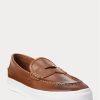 Braune Ralph Lauren Keaton Pennyloafer aus Leder für Herren Braune Ralph Lauren Keaton Pennyloafer aus Leder für Herren