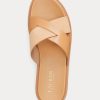 Braune Ralph Lauren Kelsie Sandalen aus Nappaleder und Wildleder für Damen Braune Ralph Lauren Kelsie Sandalen aus Nappaleder und Wildleder für Damen