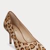 Braune Ralph Lauren Lanette Haircalf Heels für Damen Braune Ralph Lauren Lanette Haircalf Heels für Damen