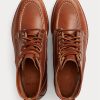 Braune Ralph Lauren Leder-Schnürstiefel für Herren