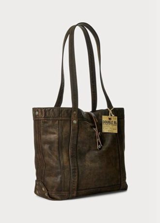 Braune Ralph Lauren Leder-Tragetaschen für Herren