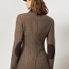 Braune Ralph Lauren Preston Fischgrätenjacken für Damen Braune Ralph Lauren Preston Fischgrätenjacken für Damen