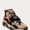 Braune Ralph Lauren PS100 High-Top-Sneaker für Herren