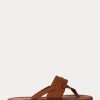 Braune Ralph Lauren Rosalind Hausschuhe für Damen