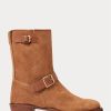 Braune Ralph Lauren Roughout Wildlederstiefel für Herren Braune Ralph Lauren Roughout Wildlederstiefel für Herren