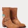 Braune Ralph Lauren Roughout Wildlederstiefel für Herren Braune Ralph Lauren Roughout Wildlederstiefel für Herren