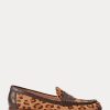 Braune Ralph Lauren Wynnie Loafer aus Haircalf mit Leopardenmuster für Damen Braune Ralph Lauren Wynnie Loafer aus Haircalf mit Leopardenmuster für Damen