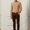Braune Slim Fit Stretch-Samtjeans für Herren von Ralph Lauren Braune Slim Fit Stretch-Samtjeans für Herren von Ralph Lauren