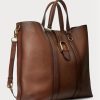 Braune Tragetaschen aus brüniertem Kalbsleder von Ralph Lauren für Herren Braune Tragetaschen aus brüniertem Kalbsleder von Ralph Lauren für Herren