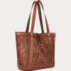 Braune Tragetaschen aus handgefertigtem Leder von Ralph Lauren für Damen Braune Tragetaschen aus handgefertigtem Leder von Ralph Lauren für Damen