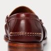 Burgunderrote Cremefarbene Pennyloafer für Herren von Ralph Lauren aus der Morehouse-Kollektion Burgunderrote Cremefarbene Pennyloafer für Herren von Ralph Lauren aus der Morehouse-Kollektion