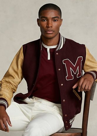 Burgunderrote Jacken für Herren aus der Ralph Lauren The Morehouse Collection