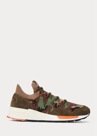 Camo Ralph Lauren Trackster 200II Camo Strick-Sneaker für Herren