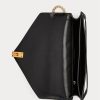 Creme/Schwarze Umhängetaschen aus Wildleder von Ralph Lauren für Damen mit Polo-ID-Umschlag Creme/Schwarze Umhängetaschen aus Wildleder von Ralph Lauren für Damen mit Polo-ID-Umschlag