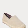 Cremefarbene Espadrilles „Cevio“ aus gewaschenem Canvas von Ralph Lauren für Herren Cremefarbene Espadrilles „Cevio“ aus gewaschenem Canvas von Ralph Lauren für Herren