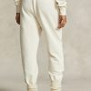 Cremefarbene Fleece-Jogginghose für Damen von Ralph Lauren aus der Spelman-Kollektion Cremefarbene Fleece-Jogginghose für Damen von Ralph Lauren aus der Spelman-Kollektion