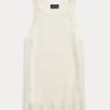 Cremefarbene Ralph Lauren Kaschmir-Tanktops für Damen Cremefarbene Ralph Lauren Kaschmir-Tanktops für Damen