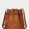 Cuoio Damen Ralph Lauren Leder Große Bellport Bucket Bags Cuoio Damen Ralph Lauren Leder Große Bellport Bucket Bags
