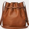 Cuoio Damen Ralph Lauren Leder Große Bellport Bucket Bags Cuoio Damen Ralph Lauren Leder Große Bellport Bucket Bags
