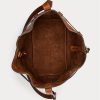 Cuoio Damen Ralph Lauren Leder Große Bellport Bucket Bags Cuoio Damen Ralph Lauren Leder Große Bellport Bucket Bags
