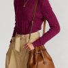 Cuoio Damen Ralph Lauren Leder Große Bellport Bucket Bags Cuoio Damen Ralph Lauren Leder Große Bellport Bucket Bags