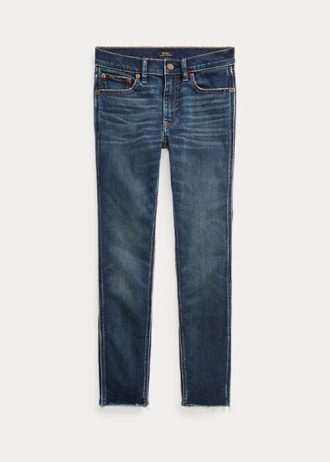Dark Indigo Damen Ralph Lauren Tompkins Skinny Crop Jeans