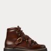 Dunkelbraune handgebrannte Damenstiefel von Ralph Lauren Dimicia Welington Dunkelbraune handgebrannte Damenstiefel von Ralph Lauren Dimicia Welington