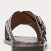 Dunkelbraune Herren-Hausschuhe „Welington“ aus Kalbsleder von Ralph Lauren Dunkelbraune Herren-Hausschuhe „Welington“ aus Kalbsleder von Ralph Lauren