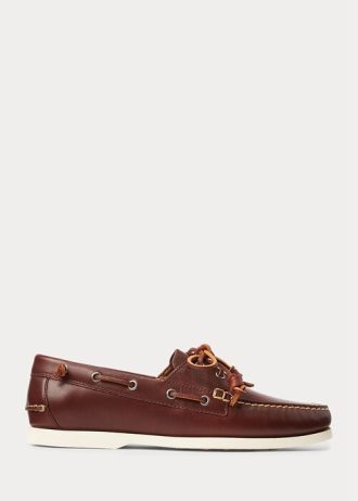 Dunkelbraune Herren Ralph Lauren Merton Leder Freizeitschuhe