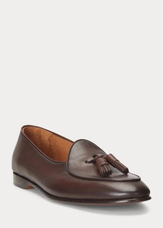 Dunkelbraune Herrenschuhe aus Kalbsleder von Ralph Lauren