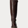 Dunkelbraune Herrenstiefel von Ralph Lauren Welington aus Kalbsleder Dunkelbraune Herrenstiefel von Ralph Lauren Welington aus Kalbsleder