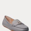 Dunkelgraue Ralph Lauren Barnsbury Driver-Loafer aus Nappaleder für Damen Dunkelgraue Ralph Lauren Barnsbury Driver-Loafer aus Nappaleder für Damen