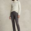 Dunkelgraue Ralph Lauren Leggings aus Stretch-Wollmischung für Damen Dunkelgraue Ralph Lauren Leggings aus Stretch-Wollmischung für Damen