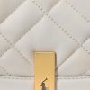 Elfenbeinfarbene Satteltaschen aus gestepptem Leder für Damen von Ralph Lauren Polo ID Elfenbeinfarbene Satteltaschen aus gestepptem Leder für Damen von Ralph Lauren Polo ID
